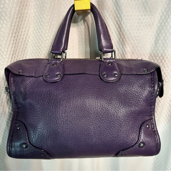 Coach Rhyder 24 Purple Leather Crossbody - Picture 4 of 9